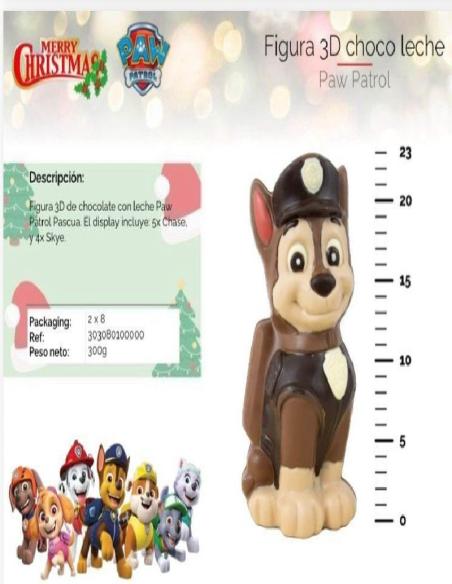 FIGURAS CHOCO PAW PATRULLA CHICO-CHICA